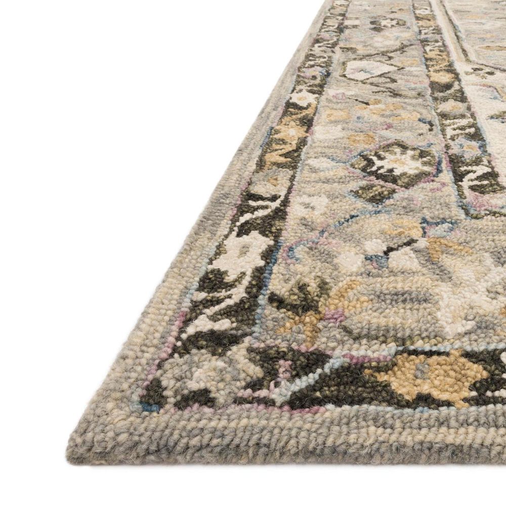 Loloi II Beatty BEA-01 2&#39;6&quot; x 7&#39;6&quot; Grey and Ivory Runner, , large