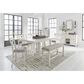 Ashley Robbinsdale 49" Counter Height Bench in Antique White, , large