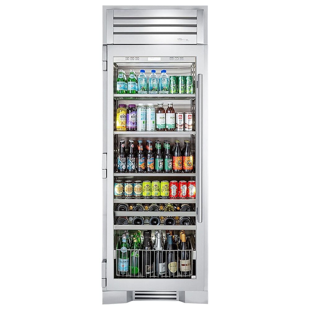 True Residential 20.5 Cu. Ft. Beverage Column with Right Hinge and Glass Door in Stainless Steel, , large