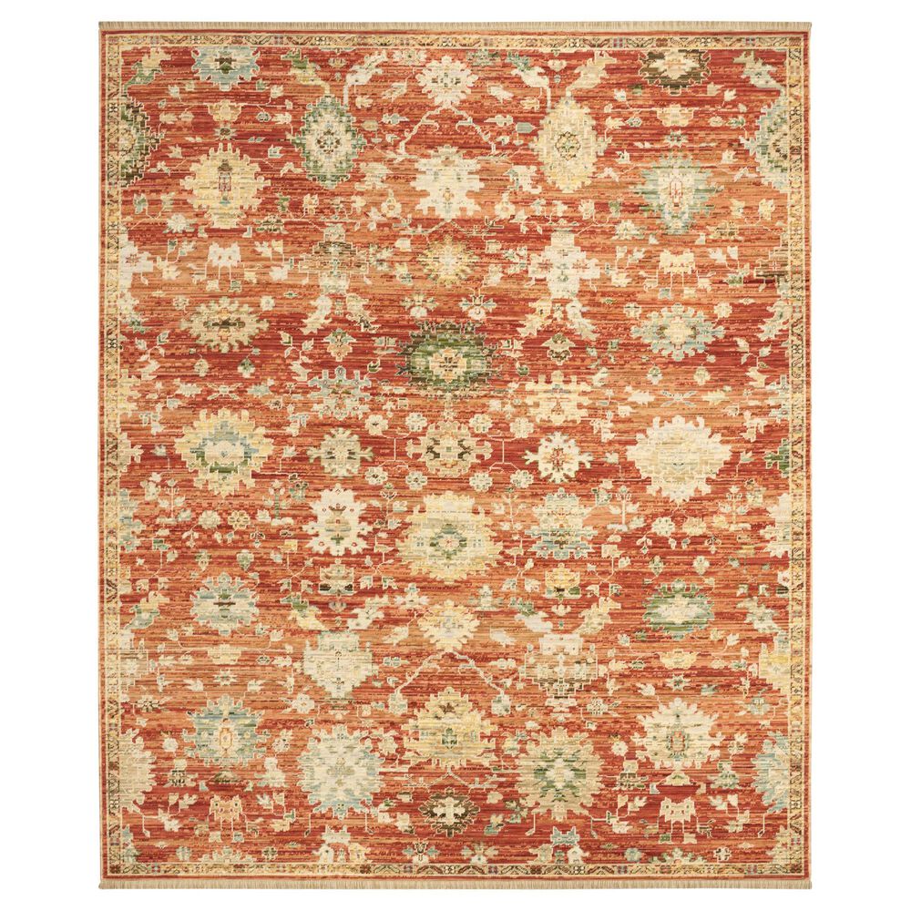 Nourison Antique Bloom Brick 8" x 10" Area Rug, , large