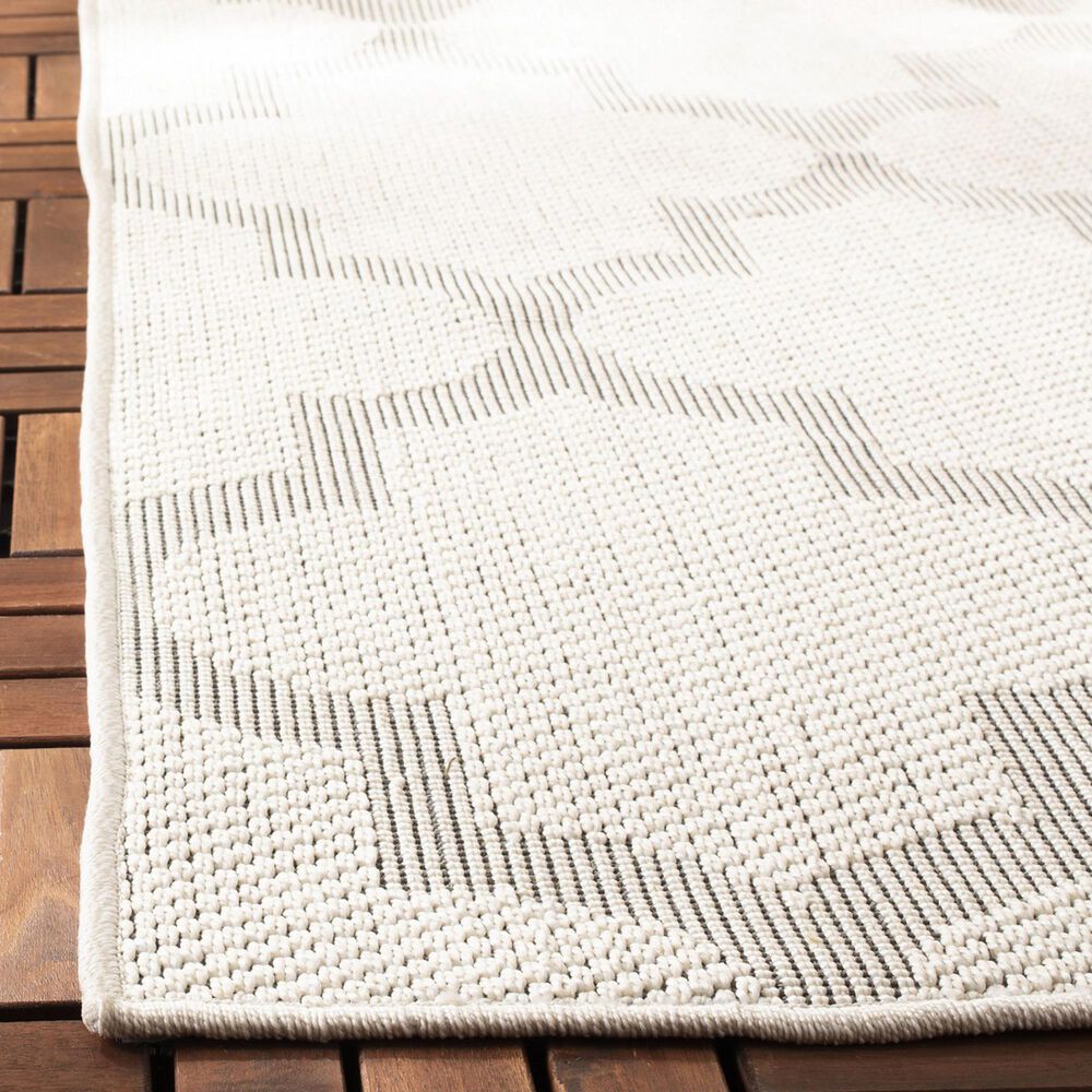 Safavieh Bermuda BMU804A 3&#39; x 5&#39; Ivory and Light Grey Indoor/Outdoor Area Performance Rug, , large