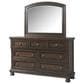 Mayberry Hill Kingston 4-Piece King Bedroom Set in Dark Walnut, , large