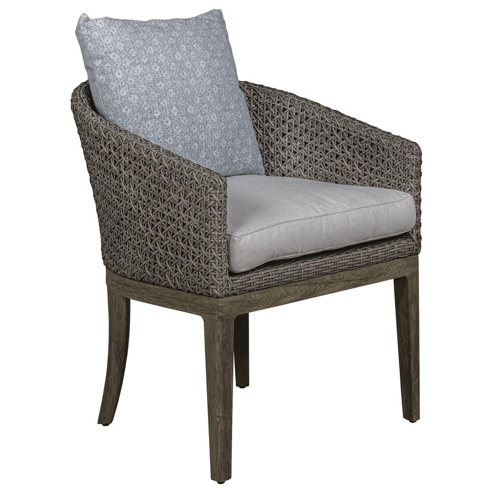 Lane Venture Dining Chair with Back Pillow in Quarry Gray, , large