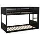 Linden Boulevard Dalton Low Profile Twin Bunk Bed in Black, , large