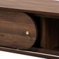 Baxton Studio Dena 63" TV Stand in Walnut Brown and Gold, , large