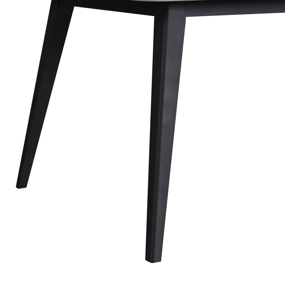 Mayberry Hill Marlene Dining Table with Faux Marble Top in White and Black - Table Only, , large