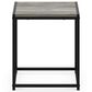 HOMLUX 1-Tier End Table in French Oak Grey and Black, , large