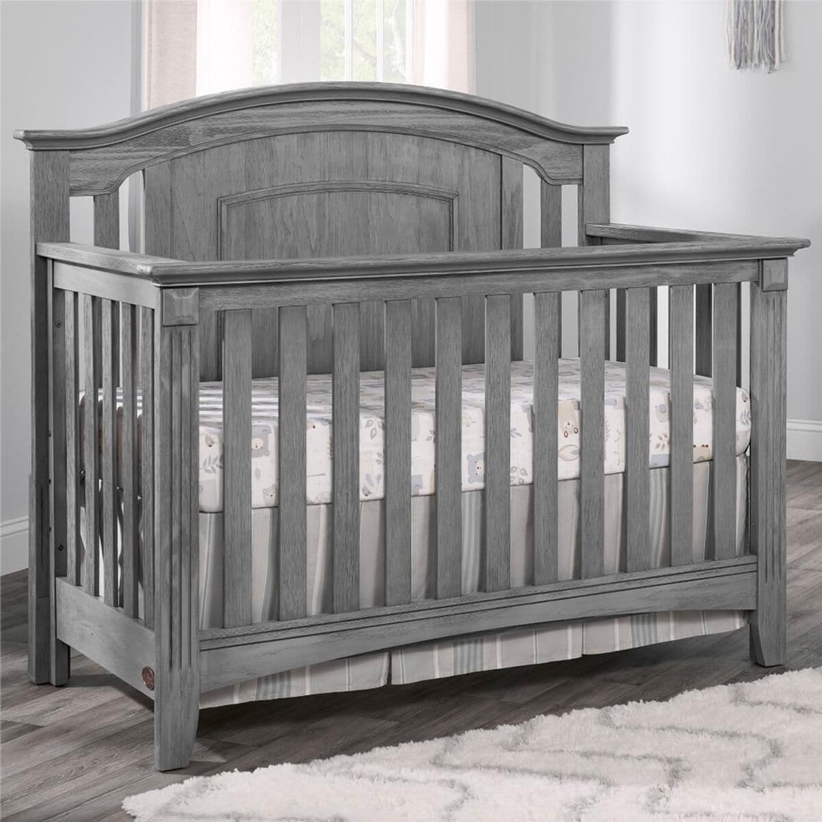 Grey deals wood crib