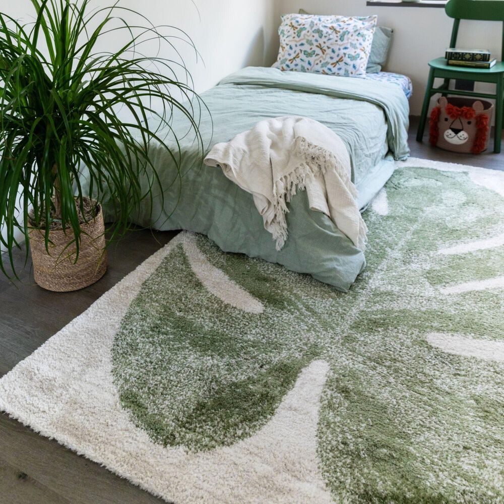 Balta Rugs Peres 4&#39;4&quot; x 6&#39; Green Area Rug, , large