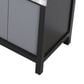 Lexora Home Zilara 80" Double Bathroom Vanity in Black and Grey with 11 cm Castle Grey Marble Top and Rectangular Sinks, , large
