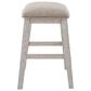 Ashley Skempton Upholstered Counter Stool in Distressed White and Light Brown, , large