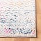 Safavieh Tulum TUL267E 8" x 10" Ivory and Fuchsia Area Rug, , large