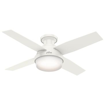 Hunter Dempsey 44" Low Profile Ceiling Fan with Light in Fresh White, , large