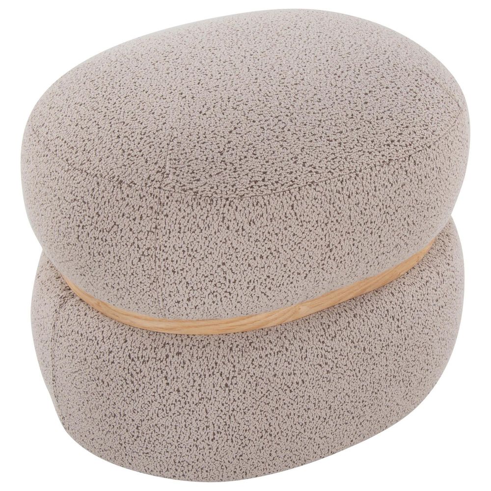 Lumisource Cinch Pouf Ottoman in Beige, , large