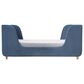 Baby Appleseed Bodhi Toddler Bed in Dusk Blue Velvet, , large