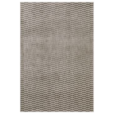 Oriental Weavers Oliver Charcoal and Beige 7"10" x 10"10" Area Rug, , large