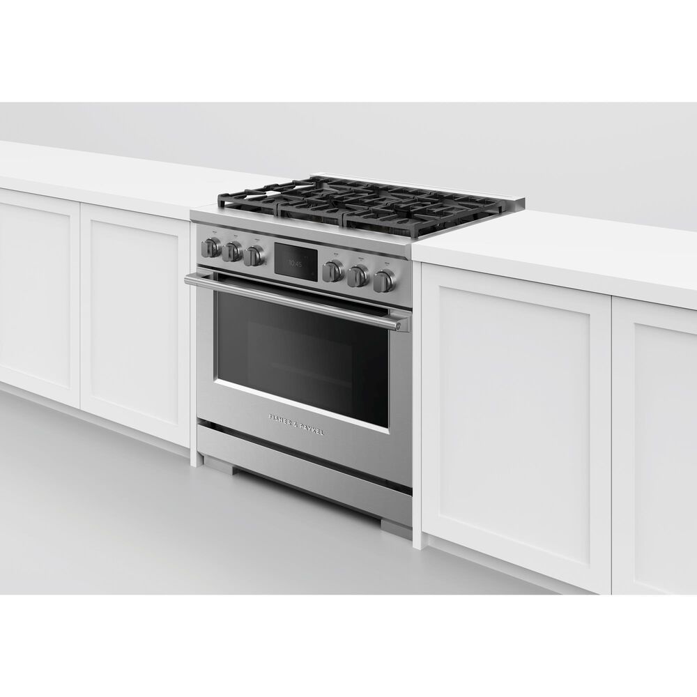 Fisher &amp; Paykel 36&quot; Professional Dual Fuel Range with Natural Gas in Stainless Steel, , large