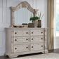 Millenium Bruchandi 6-Drawer Dresser and Mirror in Antiqued White, , large