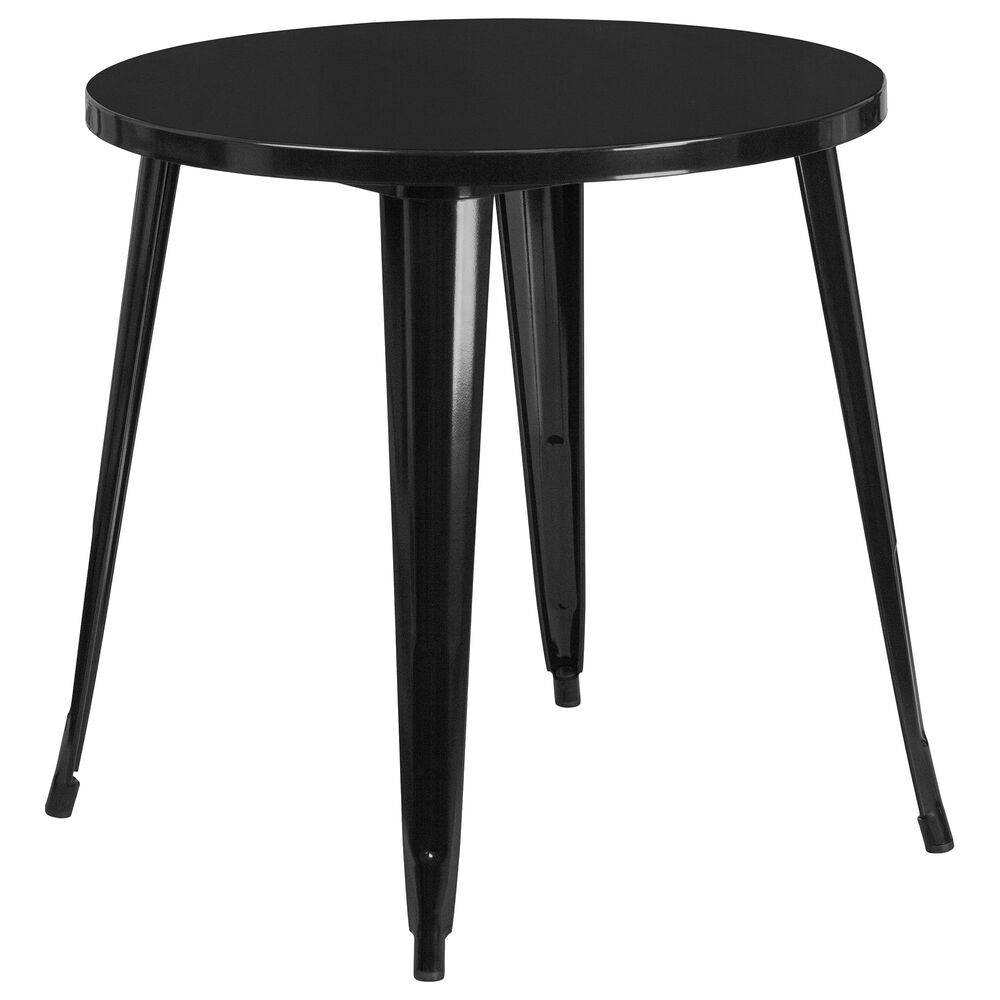 Flash Furniture 30" Round Table in Black, , large