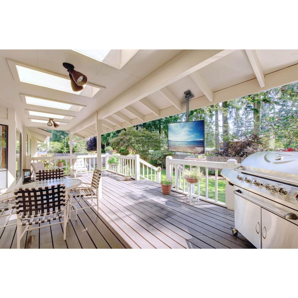 Kanto Outdoor TV Ceiling Mount for 37" - 70" TVs in Black, , large