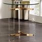 HOMLUX Sosi End Table in Clear and Gold, , large
