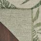 Nourison Garden Oasis GOA02 Ivory and Green 9" x 12" Indoor/Outdoor Area Rug, , large