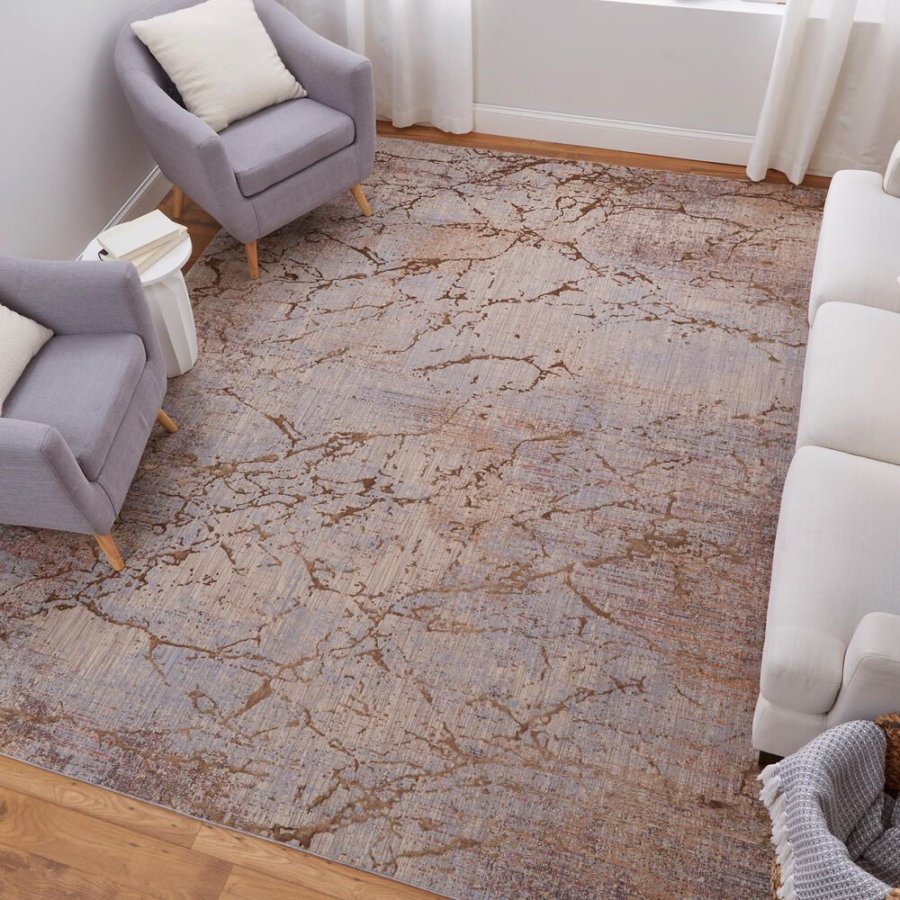 Feizy Pryor 10&#39; x 13&#39; Brown and Multicolor Area Rug, , large