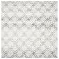 Safavieh Adirondack ADR105P-4SQ 4" x 4"  Silver/Charcoal Square Rug, , large