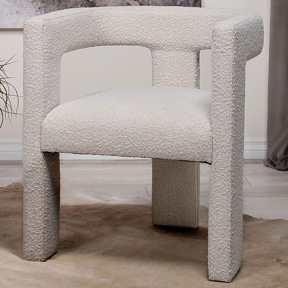 Coaster Petra Accent Arm Chair in White, , large