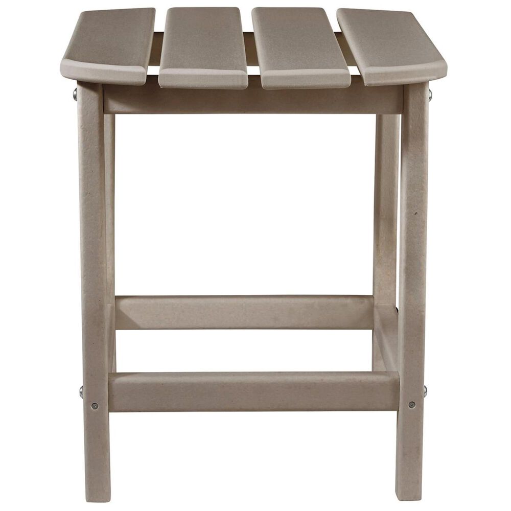Ashley Sundown Treasure Rectangular End Table in Grayish Brown, , large