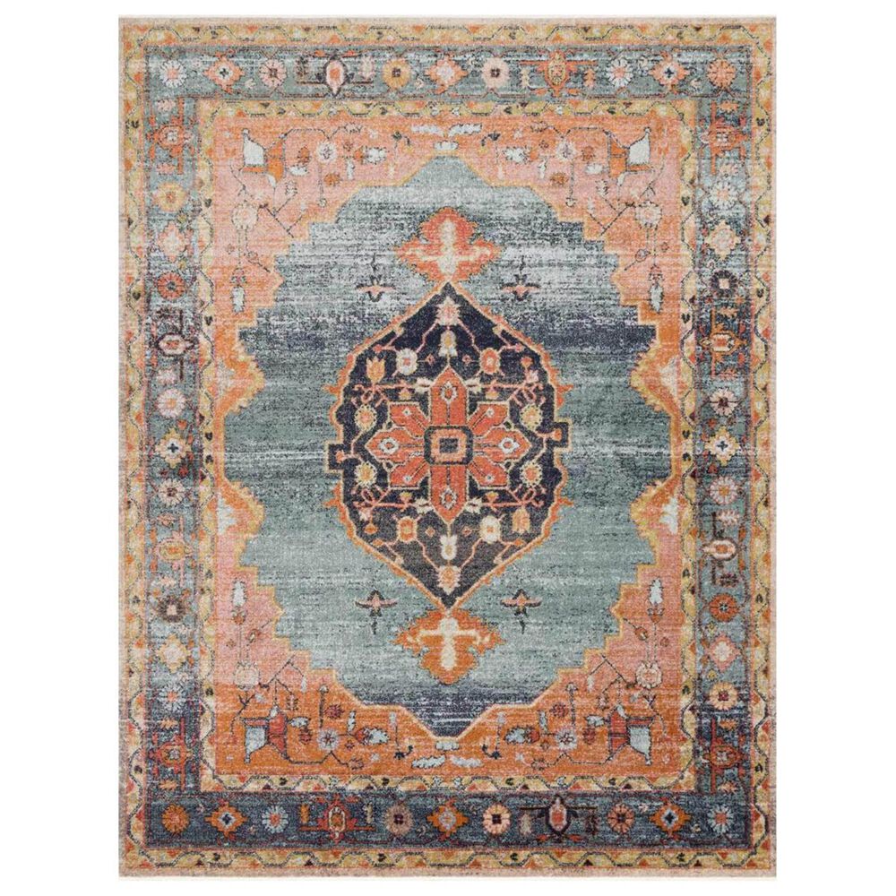 Magnolia Home Graham GRA-02 2"3" x 4" Blue and Sunrise Scatter Rug, , large