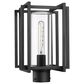 Golden Lighting Tribeca 1-Light Patio Post Mount in Natural Black, , large