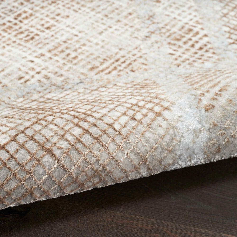Nourison Sparkle Grey and Mocha 9' x 12' Area Rug, , large