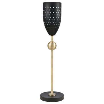 Stein World Amulet 25" High 1-Light Buffet Lamp in Black and Antique Brass, , large