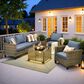 HOMLUX 4-Piece Outdoor Sofa Set in  Denim Blue, , large