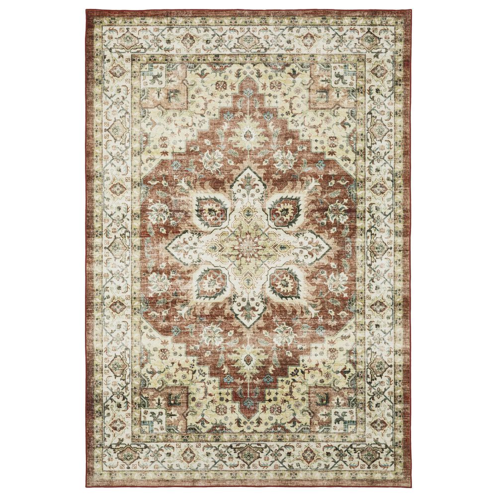 Oriental Weavers Sumter 3"6" x 5"6" Red and Ivory Area Rug, , large
