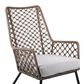 Blue River Marco Outdoor Lounge Chair with Truffle Rope in Black, , large