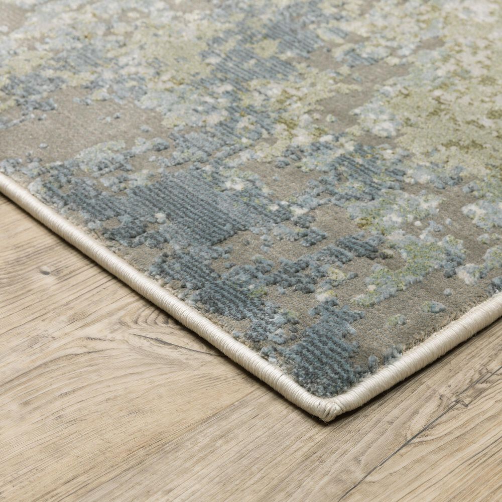 Oriental Weavers Caravan Blue Skies 9&#39;10&quot; x 12&#39;10&quot; Blue and Green Area Rug, , large
