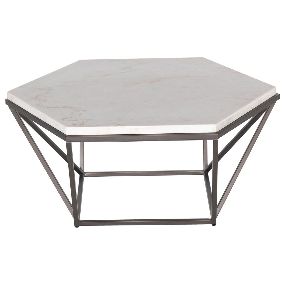 Steve Silver Cara Coffee Table in White, , large