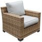 Plank and Hide Laredo Lounge Chair in Abigail Linen and Light Brown, , large