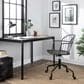 Lumisource Riley Office Chair in Black and Dark Walnut, , large