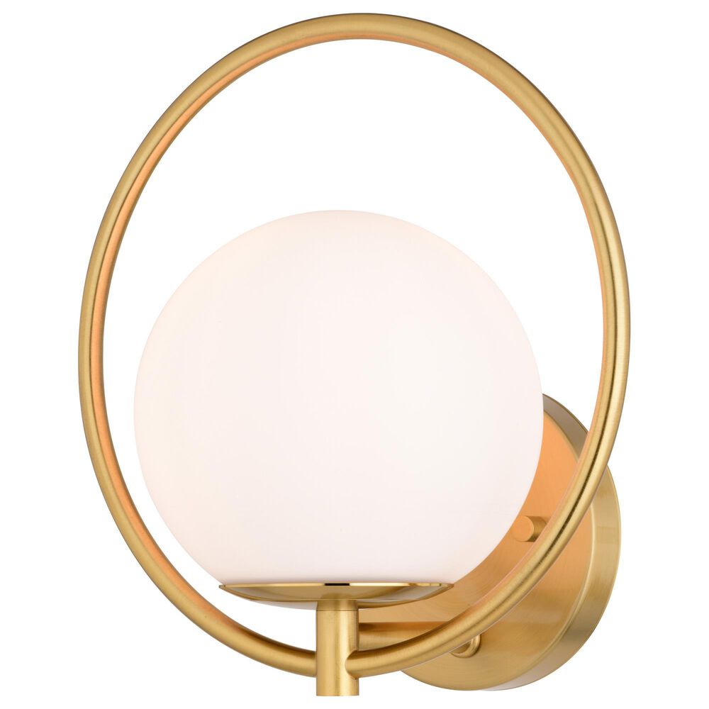 Vaxcel Bucktown 1-Light Wall Sconce in Natural Brass, , large