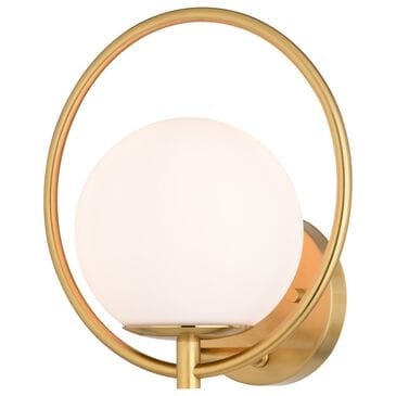 Vaxcel Bucktown 1-Light Wall Sconce in Natural Brass, , large