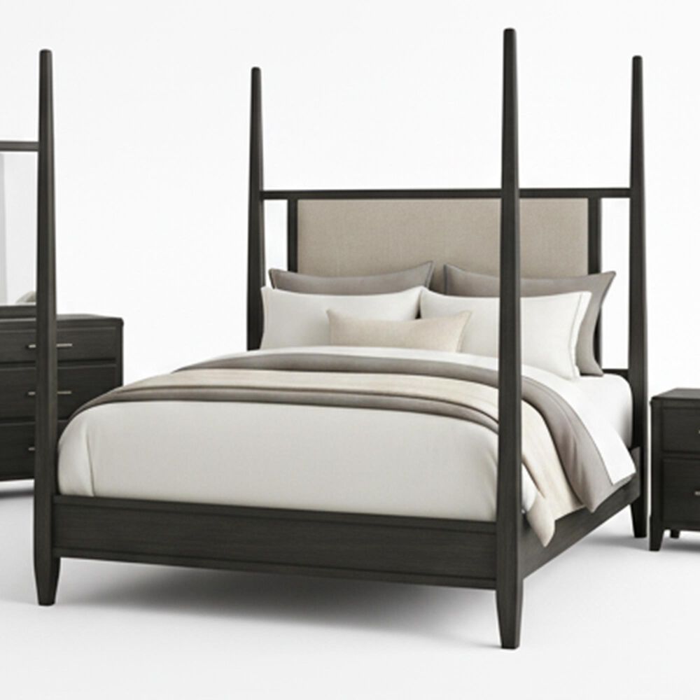 Sasha Lee Contemporary Queen Poster Bed in Black, , large