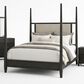 Sasha Lee Contemporary Queen Poster Bed in Black, , large