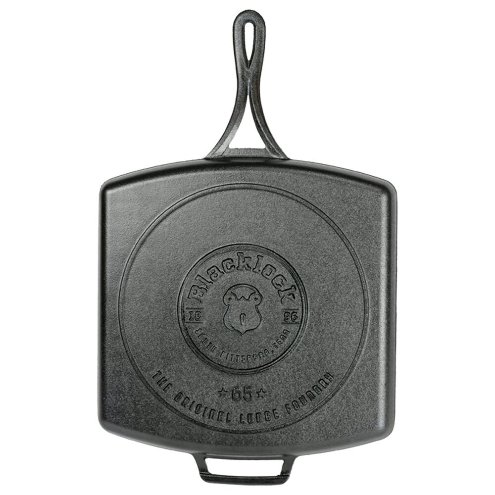 Lodge Blacklock 12&quot; Square Triple Seasoned Cast Iron Grill Pan in Black, , large