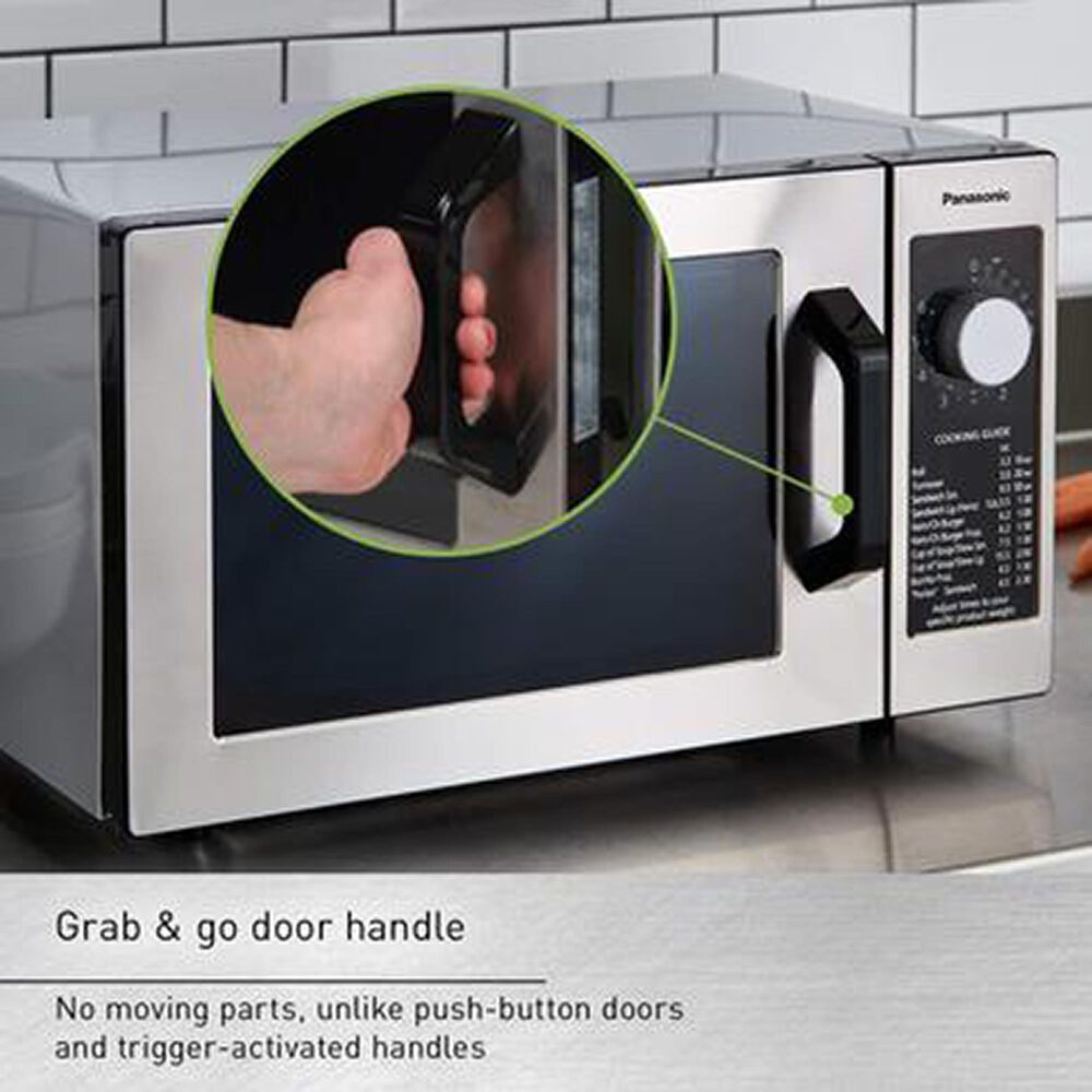 Panasonic 0.8 Cu. Ft. Countertop Microwave Oven in Stainless Steel, , large