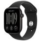 Apple Watch Series 12 (GPS + Cellular) 46mm Black Aluminum Case with Black Sport Band - M/L, , large