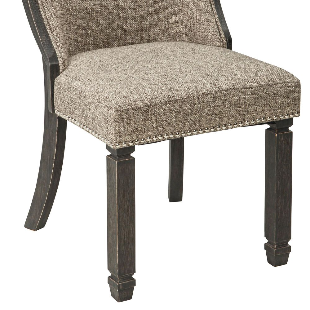 Ashley Tyler Creek Dining Chair Set of 2 in Black and Grayish Brown, , large