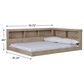 Ashley Oliah Full Bookcase Storage Bed in Natural with USB Ports, , large